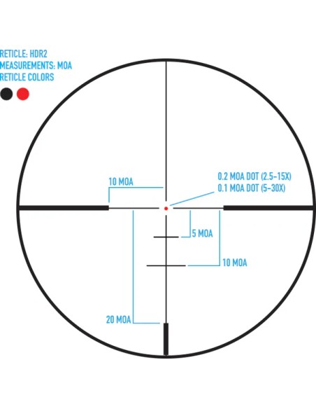 OTTICA DA TIRO E BATTUTA Sightmark Presidio 2.5-15x50 HDR2 SFP, Riflescope SKU : SM13145HDR2
