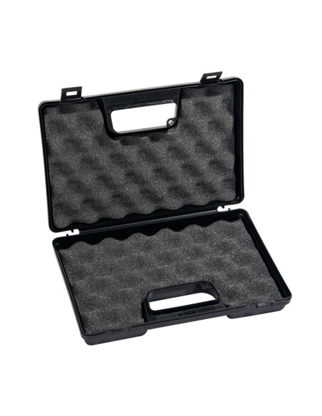 VALIGETTA PLASTICA NERA 2014 X ASTUCCIO IN PP PER PISTOLA CON SPUGNA BUGNATA CM 24x16x5 VF0010112