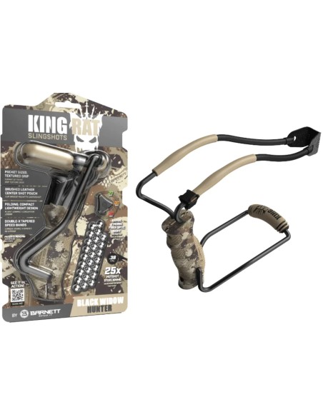BARNETT KING RAT BAR50001 FIONDA PROFESSIONALE BLACK WIDOW HUNTER CON MIRINO IMPUGNATUTA ANTISCIVOLO BAR50001