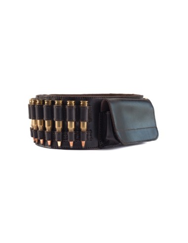 ra23c RA SPORT CARTCCERA IN PELLE PER CARABINA 308 270 300 win 30-06  CON TASCA CENTRALE