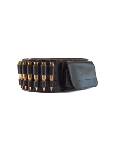 ra23c RA SPORT CARTCCERA IN PELLE PER CARABINA 308 270 300 win 30-06  CON TASCA CENTRALE