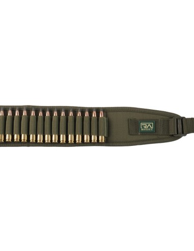 CAR20 RA SPORT CARTUCCERA VERDE  IN POLIESTERE CON CELLE ELASTICHE PER CARABINA O CALIBRO 410 36