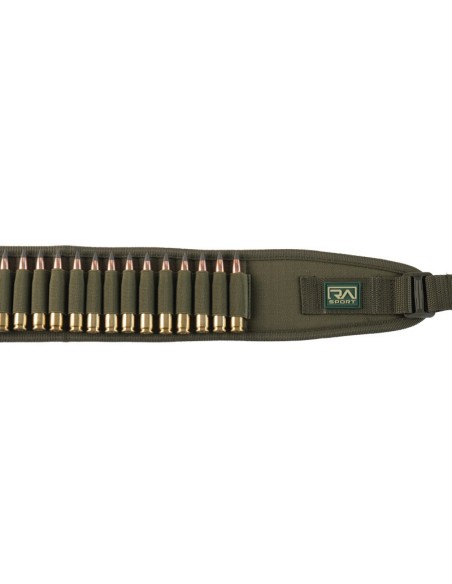 CAR20 RA SPORT CARTUCCERA VERDE  IN POLIESTERE CON CELLE ELASTICHE PER CARABINA O CALIBRO 410 36