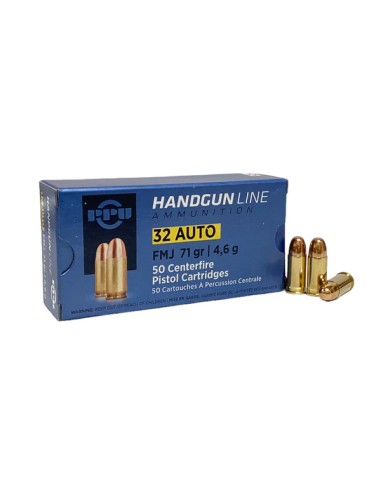 Cartucce colpi Colpi PPU Handgun line calibro 32 auto 71 gr pacchi da 50 colpi