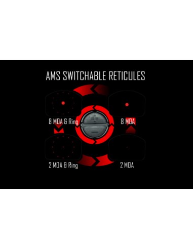 PUNTO ROSSO RED DOT SHIELD AMS MINI SIGHT 8MOA (AMS-8MOA)  SHIELD SIGHTS SS000035