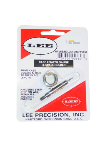 LEE Case Lenght Gauge & Shell Holder 243 Winchester Super Short Magnum (WSSM) 90389