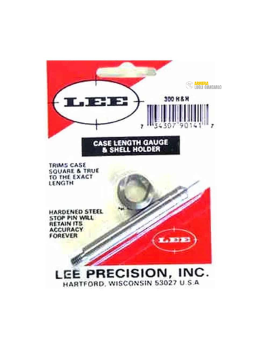 Lee Custodia Lunghezza Calibro & Shellholder 300 H & / Rem Ultra Mag - 90141