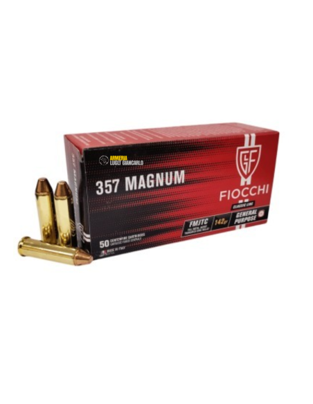 Colpi cartucce  Cartucce Fiocchi cal. 357 Magnum FMJTC 142 gr