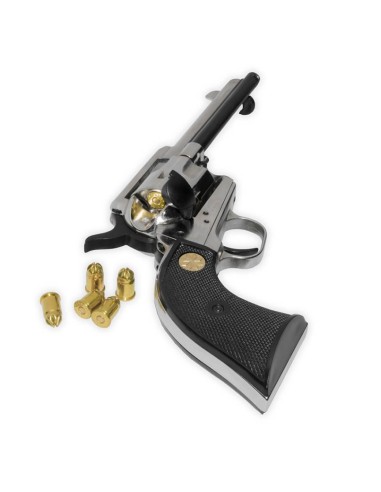 REVOLVER A SALVE SCACCIACANI 1873 KIMAR CHIAPPA SINGLE ACTION CROMATA CALIBRO 380 - KIMAR (340.008)