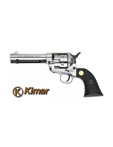 REVOLVER A SALVE SCACCIACANI 1873 KIMAR CHIAPPA SINGLE ACTION CROMATA CALIBRO 380 - KIMAR (340.008)