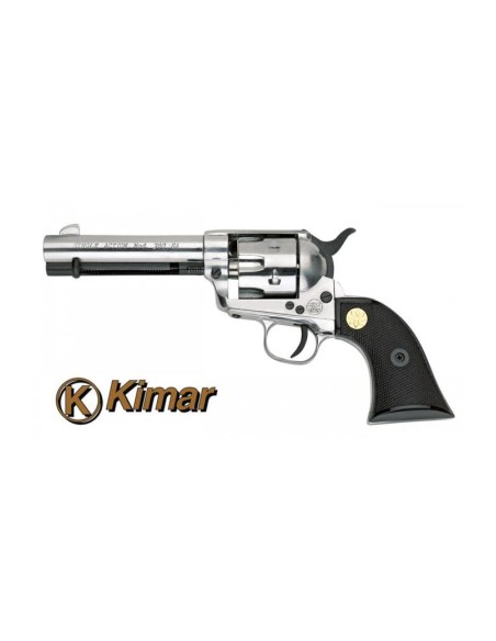 REVOLVER A SALVE SCACCIACANI 1873 KIMAR CHIAPPA SINGLE ACTION CROMATA CALIBRO 380 - KIMAR (340.008)