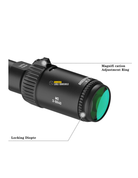 OTTICA DISCOVERY SCOPE OPTICS DO MS 3-9X40 TUBO 1" ANELLI 11 mm codice IBP037