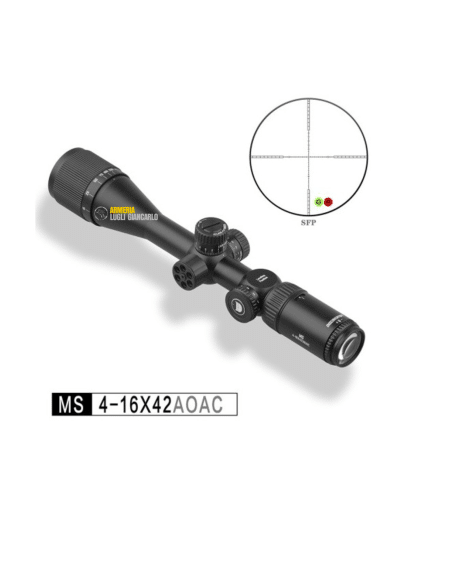 OTTICA DISCOVERY SCOPES MS 4-16x42 AO IR TUBO 1" ANELLI 11mm  codice IBP039
