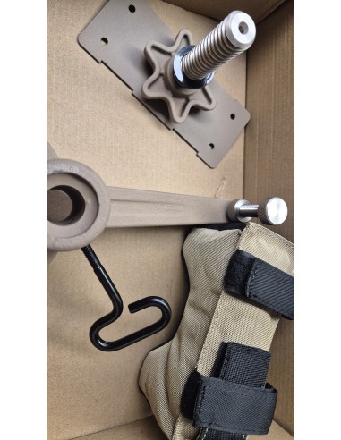 Supporto per fucile STONE rest Armeria Lugli per armi con regolazione e cuscino incorporato pieno IA9402