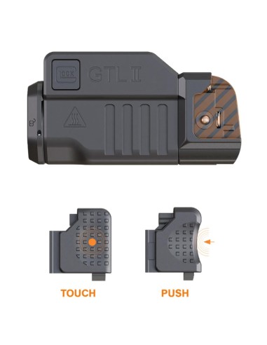 TORCIA NERA GLOCK GLOCK GTL-II Lampada Tattica a led cod. Glock 76202