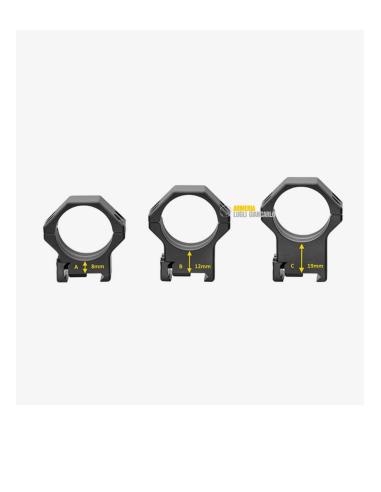 CONTESSA ANELLI ATTACHI LPR02/C – LIGHT PICATINNY RINGS ø30mm Alti H 19