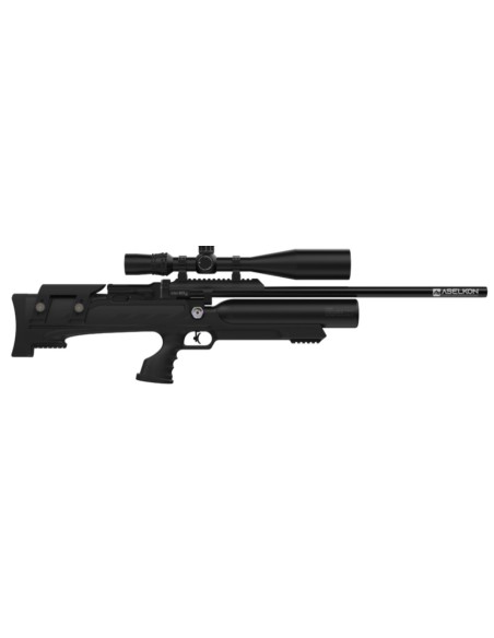 Carbina PCP Aselkon PCP MX8 Evoc Black Stock 7.5 J Calibro 4.5mm 14rds cn_00305bnp