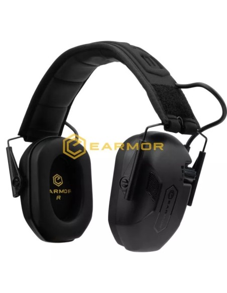 Cuffia Elettronica Earmor M300A-BK Nera 29 DEC M300A Ear Muff airsoft EARMOR