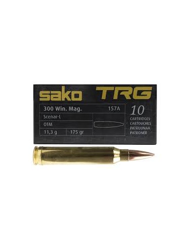 Cartucce Munizioni Sako Calibro 300-WIN TRG Percision 175gr Hollow Point Boat