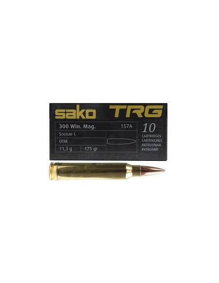 Cartucce Munizioni Sako Calibro 300-WIN TRG Percision 175gr Hollow Point Boat