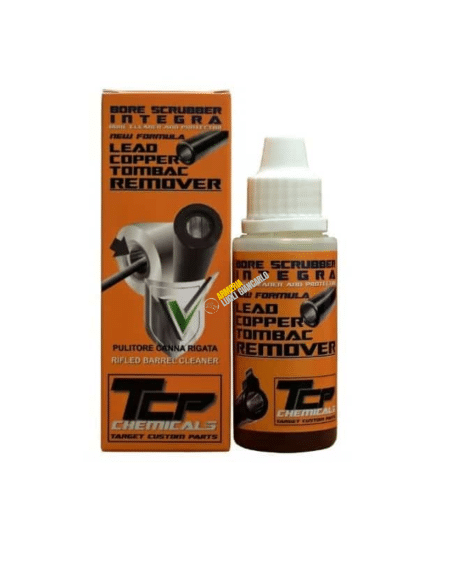 PULIZIA ARMI TCP DETERGENTE ARMI  BSI LEAD COPPER TOMBAC REMOVER BORE SCRUBBER INTEGRA 100ml TARGET CUSTOM PARTS