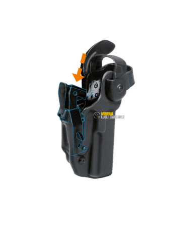 Fondina polimero per pistola Glock Radar 1957 Glock 17 6707mg - Fondina Mancina  2 Fast extreme con passante fisso