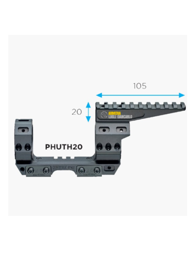PHUTH20 – GUIDA PICATINNY PER UTFX H20 COLORE NERO
