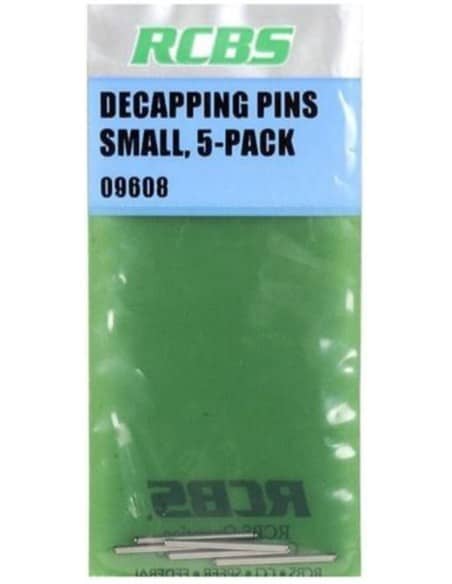 RCBS DECAPPING PINS SMALL 09608 Conf. da 5 pins  RCBS – 09608 DECAPPING PIN SM (5PZ)