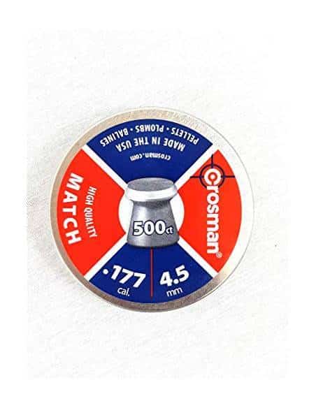Crosman Pallini PIOMBINI per CARABINA Aria COMPRESSA Pistola CO2 4,5 MM 4 5 Match Testa Piatta
