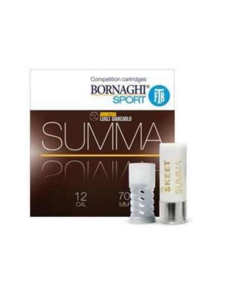 Cartucce calibro 12 per il tiro  Bornaghi Sport Summa 12/70 2,0 mm 24 g PIOMBO  7,5