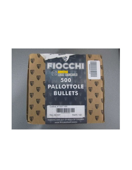 FIOCCHI Palle cal.38/357 FMJTC - 142 grani 61357100