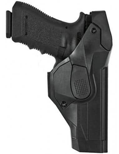 FONDINA PROFESSIONALE DA CINTURONE VEGA HOLSTER DCH809 CON SICURA LIV. 3 per Glock 19/23/25/32/38
