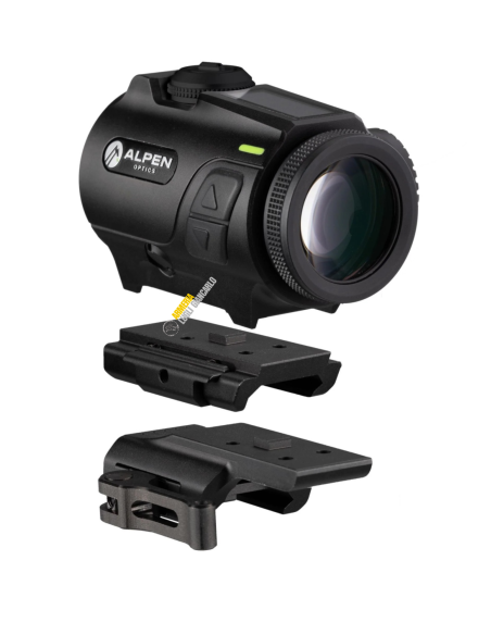 ALPEN OPTICS - NEVADA LT PRISM 3X24 RED DOT 3 MOA CON BASE PICATINNY A SGANCIO RAPIDO (11847)-AO000009