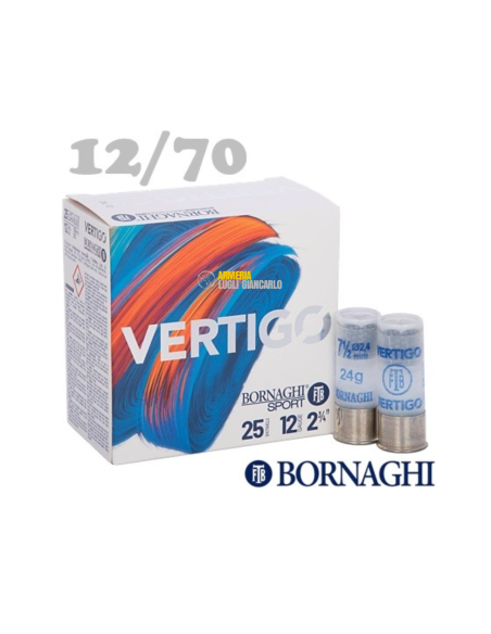 Cartucce da tiro Bornaghi Sport calibro 12 28 grammi BORNAGHI CARTUCCE TIRO VERTIGO 28