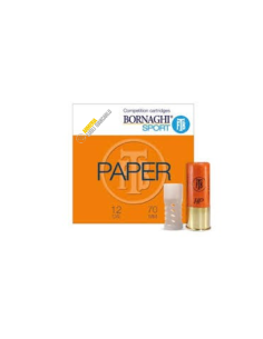 Cartucce da tiro Bornaghi Sport calibro 12 28  grammi modello PAPER T4 GR.28 GR.7 1/4 BORNAGHI