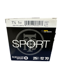 Cartucce da tiro calibro 12 28 grammi  Bornaghi Sport Target Loads T1SPORTLIGHT2875, 12