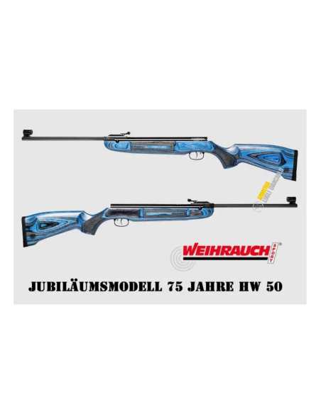 WEIHRAUCH CAC HW 50-S 75-ANNI WEIHRAUCH CARABINA CAC HW 50-S 75 ANNI -7,5j CAL. 4,5