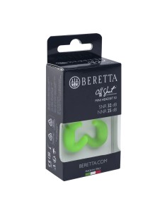 Beretta Tappi 32 dB da sparo Mini Headset Verdi Fluo  Green Fluo E2