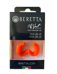 Beretta Tappi 32 dB da sparo Mini Headset Arancio Orange Fluo E2