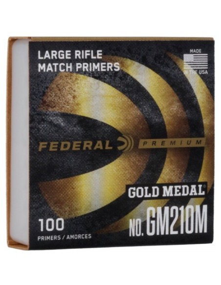 FEDERAL GM210M Match INNESCHI Large Rifle Conf. da 100 inneschi