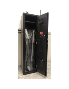 ARMADIO SICUREZZA CASSAFORTE METALLO CON COMBINAZIONE CHIAVE- SMONTATO CON COMBINAZIONE altezza 1450* larga 400* profonda 360 2