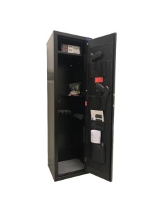 ARMADIO SICUREZZA CASSAFORTE METALLO CON COMBINAZIONE CHIAVE- SMONTATO CON COMBINAZIONE altezza 1450* larga 400* profonda 360