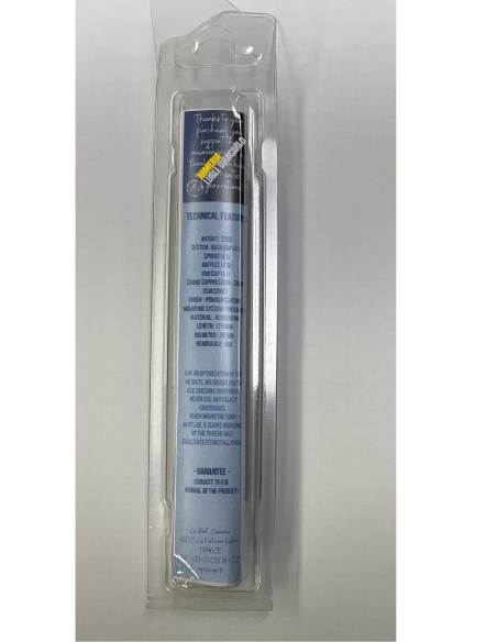 Compensatore/Moderatore/Soppressore di suono SAPL carbon per carabine ad aria compressa PCP calibro 4,5-5,5codice 41067