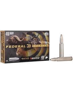 Safari Trophy Bonded Bear Claw Colpi Federal calibro 416 Rigby, 400 Grain Trophy