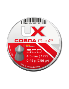 Pallini/Piombini pellet calibro 4,5 marca Umarex Cobra Gen 2 500 pezzi 0,49gr