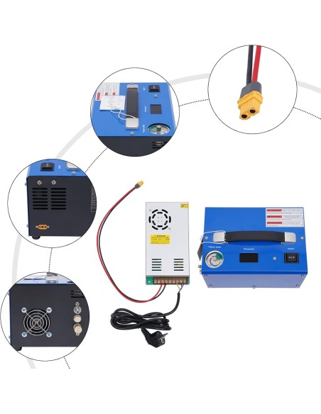 PCP Compressore Armeria Lugli 300 bar per carabine e pistole pcp automatico