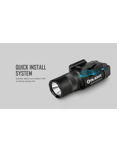 Torcia per armi OLIGHT Baldr Pro R Lampada Led con fascio verde, 1350 lumen, 200 m