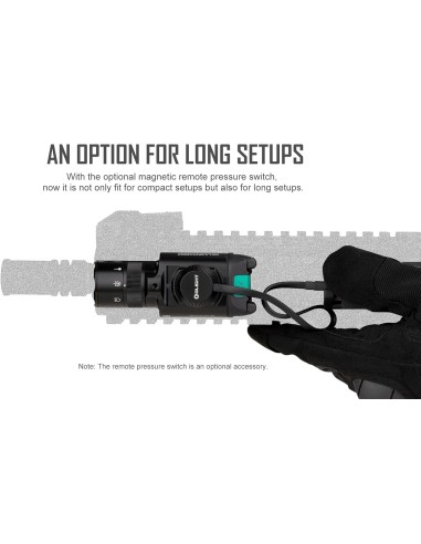 Torcia per armi OLIGHT Baldr Pro R Lampada Led con fascio verde, 1350 lumen, 200 m