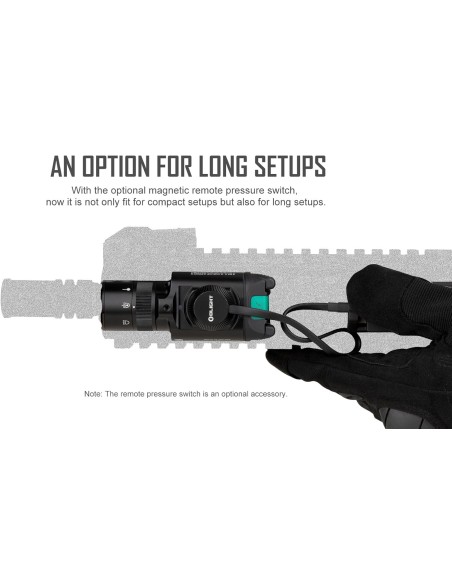 Torcia per armi OLIGHT Baldr Pro R Lampada Led con fascio verde, 1350 lumen, 200 m