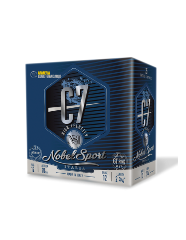 CARTUCCE DA TIRO C7 NSI NOBEL SPORT COMPETITION  C7 CALIBRO 12 24 GRAMMI